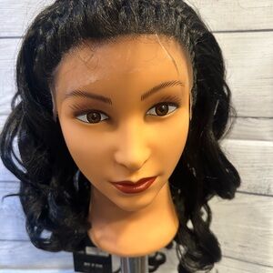 1B wig with braid on top